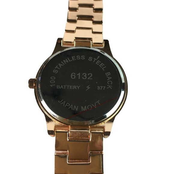 Womens Rose Gold Round Tone Watch Adjustable Band Multiple Hands u - Picture 5 of 7